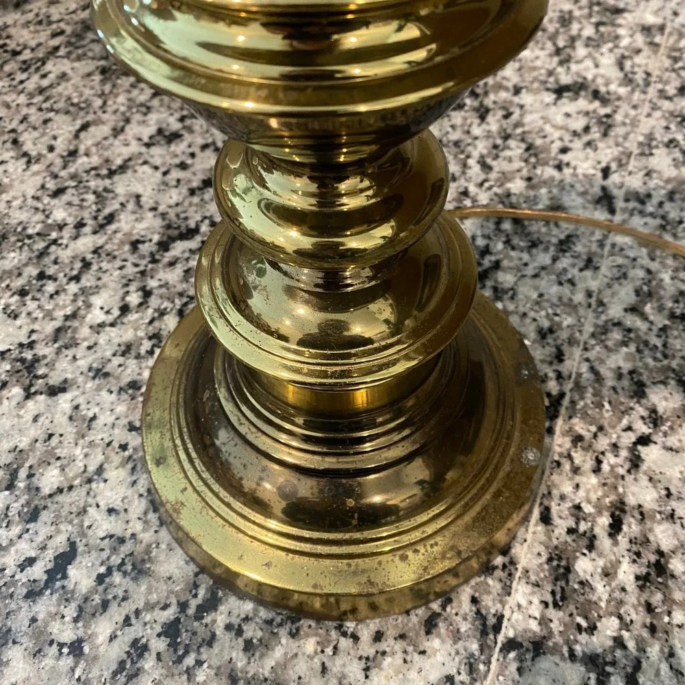 Vintage Westwood Hollywood Regency Solid Brass Table Lamp